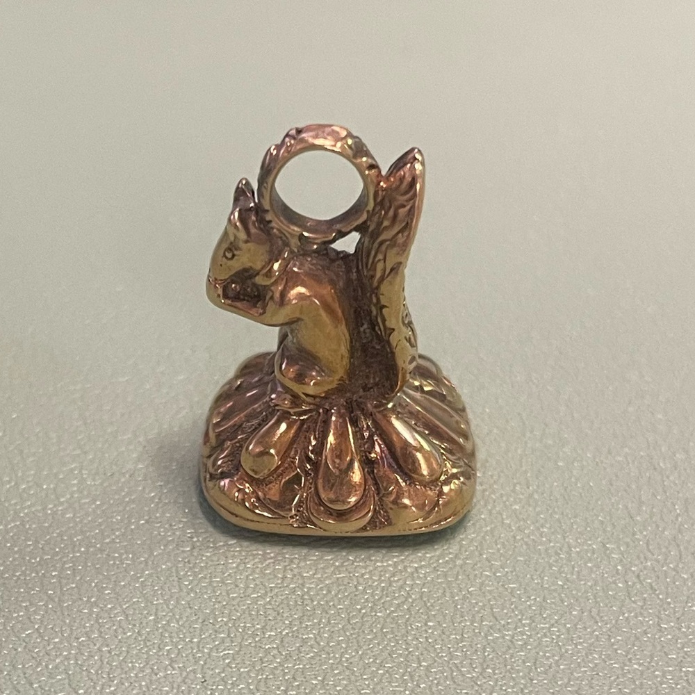 Antique Squirrel Fob